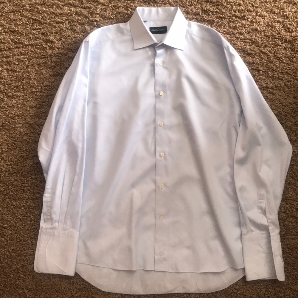 David Donahue 16 34/35 button up dress shirt